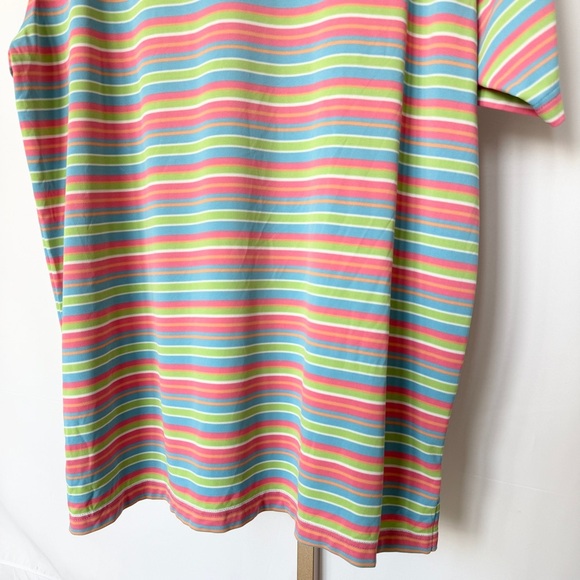 Peter Millar Men's Summer Comfort Polo Shirt L Multicolor Striped Short Sleeve - Picture 8 of 11